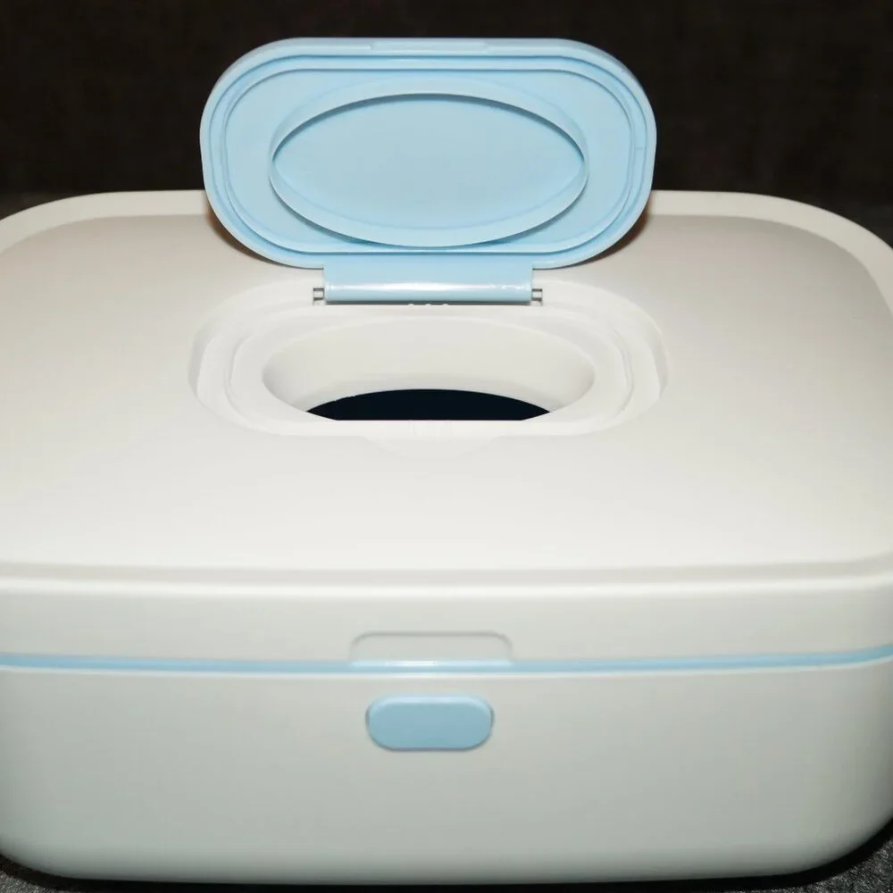 Brillante Baby Wipe Warmer White/Blue LED Temp Display – BDSJ01W-U – NWOB